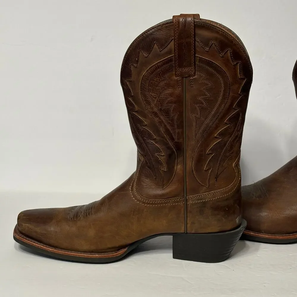 Ariat Legend Phoenix Brown Leather Men's Cowboy Boots 11.5 D Square Toe 10002310